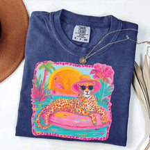 Retro Viral Summer Leopard T-Shirt
