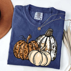Leopard Pumpkin Thanksgiving Gift T-Shirt
