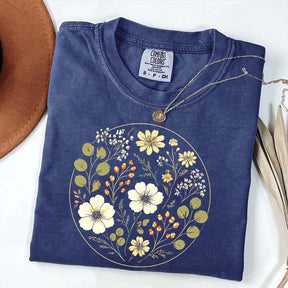 Wildflower Vintage Floral Ring T-Shirt
