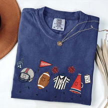 Team Matching Football Doodle T-Shirt