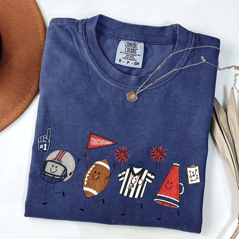 Team Matching Football Doodle T-Shirt
