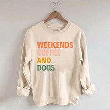 Cute Weekends Coffee And Dogs Sweatshirt