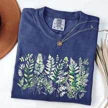 Botanical Fern Leaves Green Foliage T-Shirt