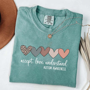 Accept Love Understand Autism Acceptance T-Shirt