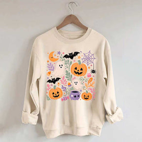 Floral Halloween Fall Spooky Season Sweatshirt