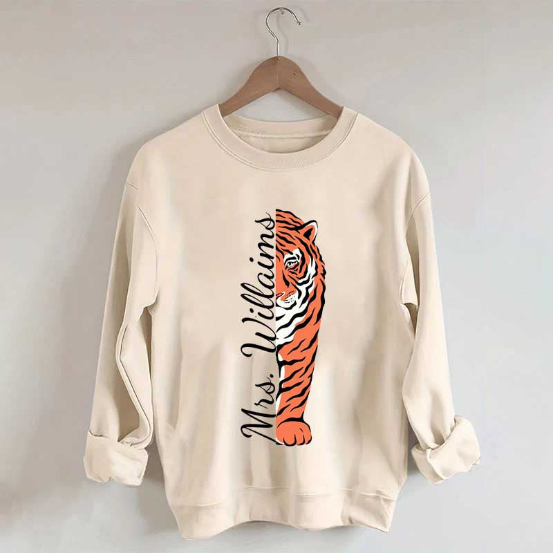 Personalized Tigers School Spirit Sweatshirt