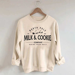 North Pole Milk and Cookie Co Sweatshirt