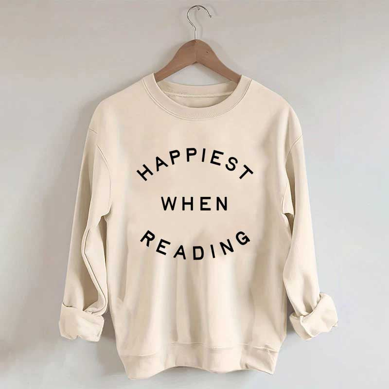 Happiest When Reading Sweatshirt