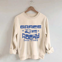 Grace Rocky Save Stars Book Lover Style Sweatshirt