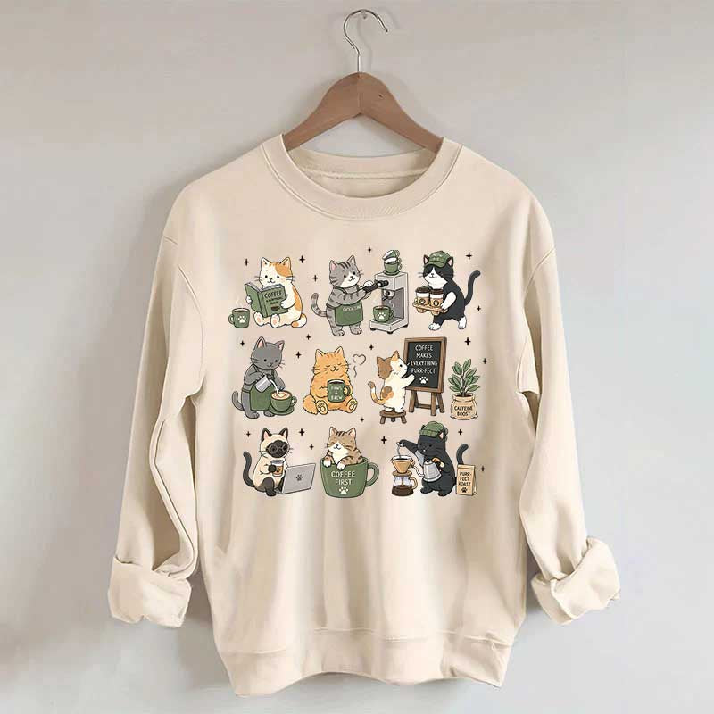 Coffee Cats Catpuccino Sweatshirt