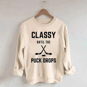 Classy Hockey Mom Sweatshirt