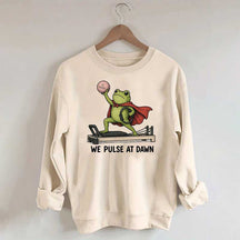 Funny Frog Pilates We Pulse At Dawn Sweatshirt