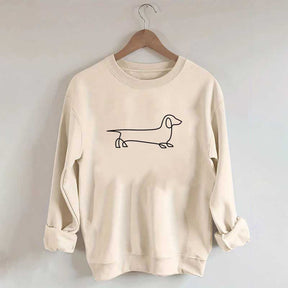Dachshund Minimalist Sausage Dog Sweatshirt