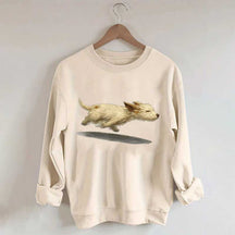 Cute Running Dog Sweatshirt