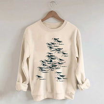Birdwatching Vintage Shorebirds Sweatshirt
