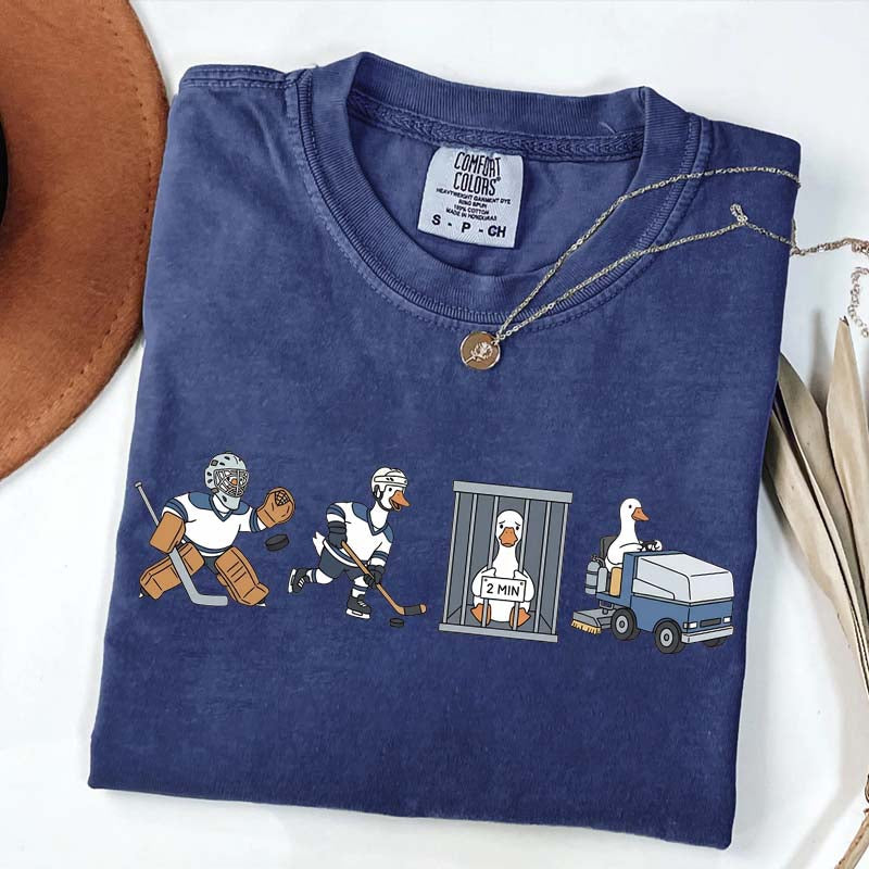 Goose Hockey Team Comfort Colors T-Shirt