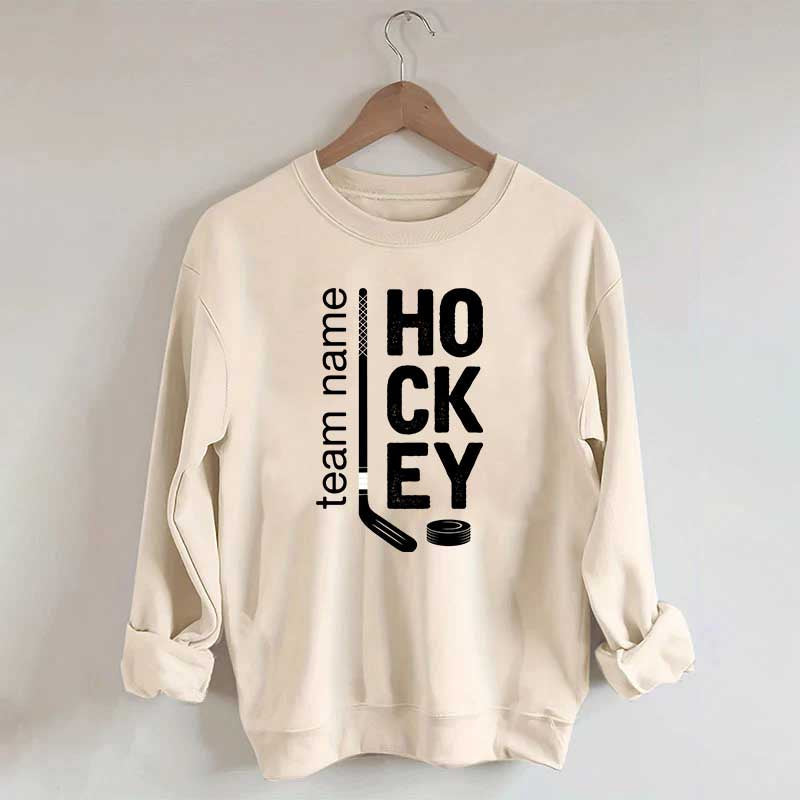 Personalized Hockey Mom Team Name Sweatshirt
