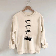 Coffee Cat Lover Sweatshirt