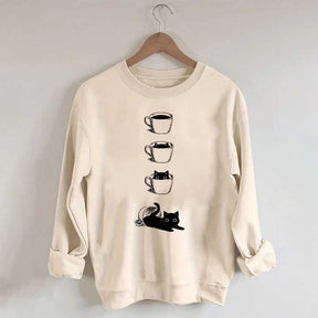 Coffee Cat Lover Sweatshirt