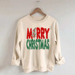 Womens Merry Christmas Sweatshirt