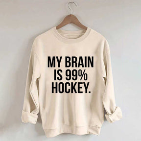 My Brain Is 99% Hockey Sweatshirt