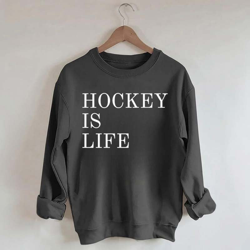 Hockey Is Life Minimalist Sweatshirt