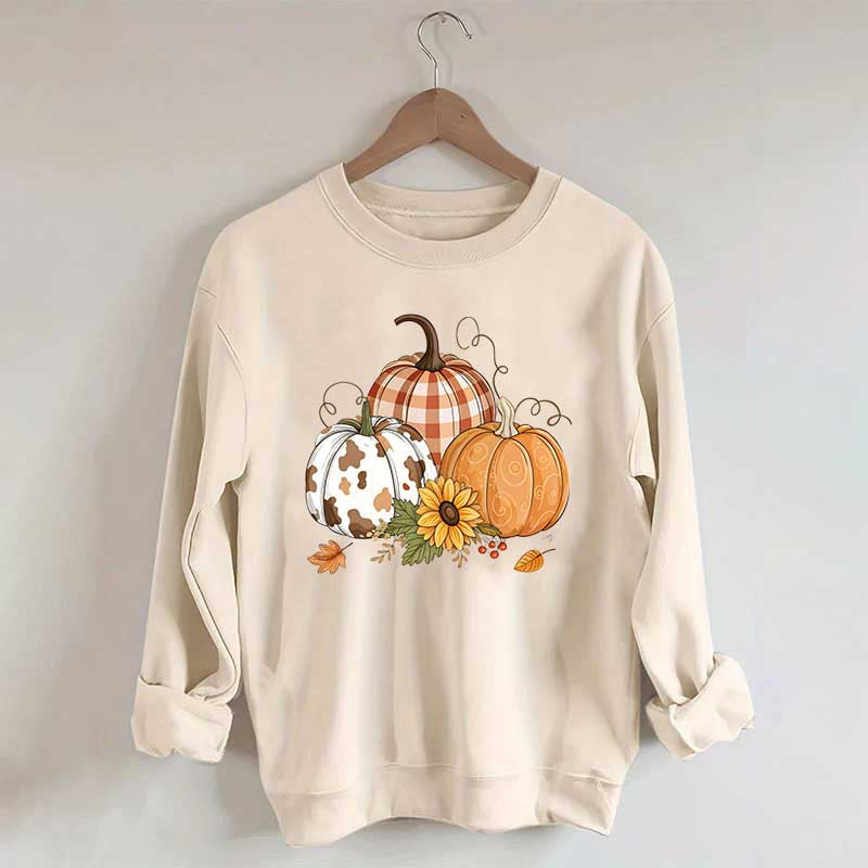 Fall Pumpkin Halloween Autumn Sweatshirt