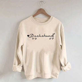 Dachshund A Long Written Dog Sweatshirt