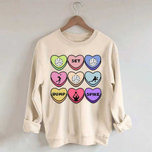 Valentine Volleyball Girl Sweatshirt