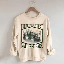 Retro Funny Forbidden Forest National Park Wizarding World Sweatshirt