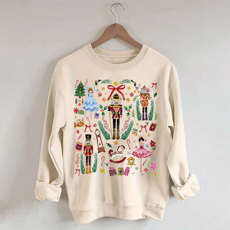 Vintage Christmas Nutcracker Holiday Sweatshirt