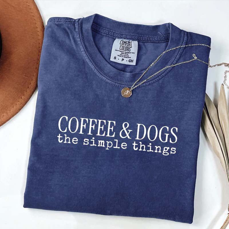 Coffee & Dogs The Simple Things T-Shirt