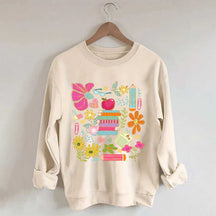 Back to School Bookish Botanical Sweatshirt