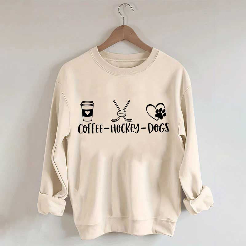 Coffee Hockey Dogs Sweatshirt