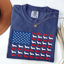 Dachshund American Flag T-Shirt