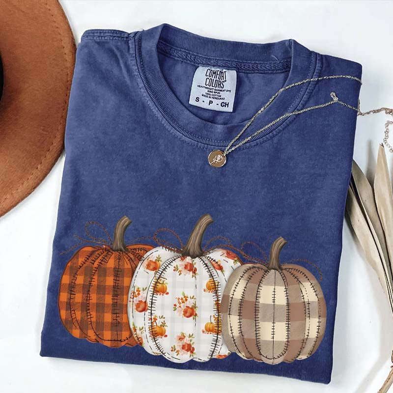 Autumn Fall Pumpkins Retro T-Shirt