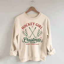 Hockey Girl Christmas Club Sweatshirt