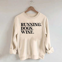 Running Dogs Wine Sweatshirt