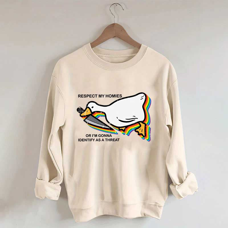 Silly Goose Ally Pride Queer Rights Ally Sweatshirt