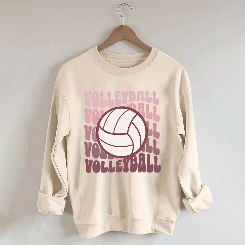 Retro Groovy VolleyBall Player Sweatshirt
