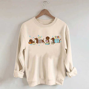 Dachshund Book Lover Sweatshirt