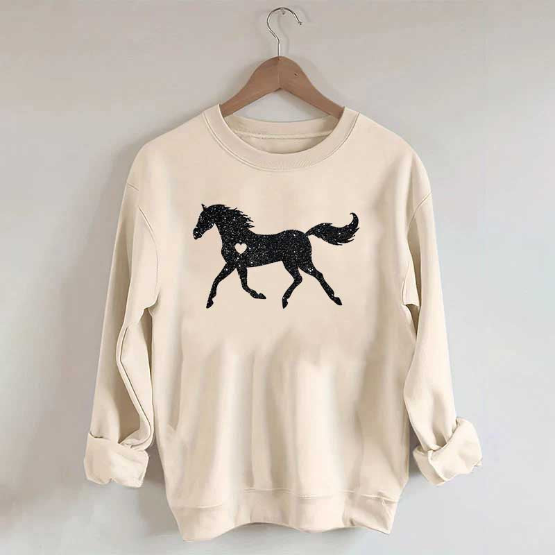 Glitter Horse Sweatshirt