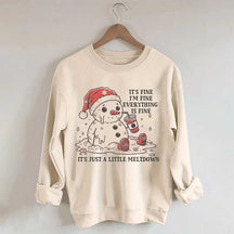 Funny Christmas Mental Health Sweatshirt