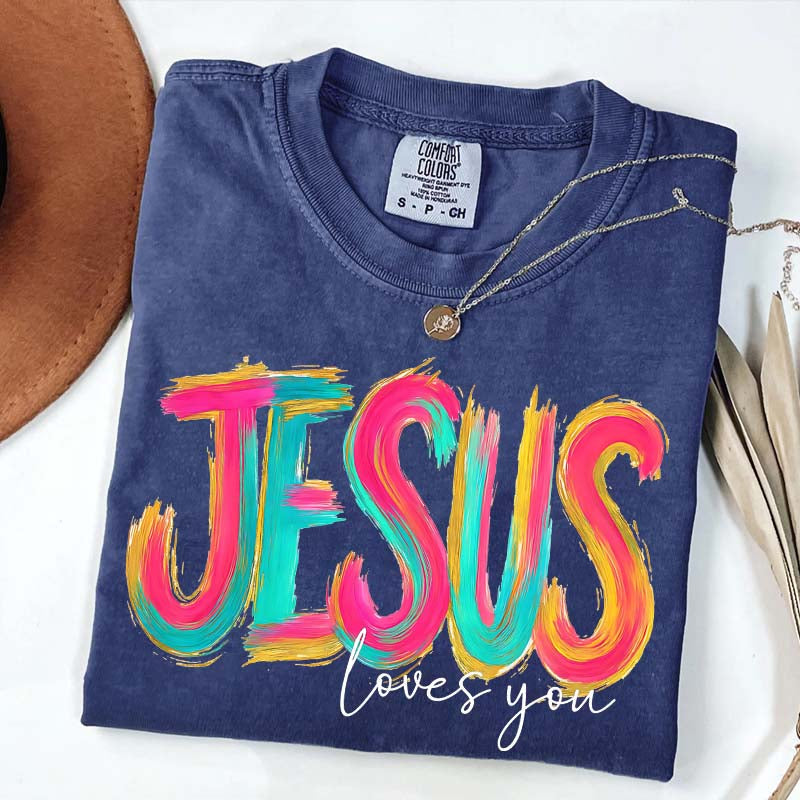 Comfort Colors Jesus Loves You Faith T-Shirt