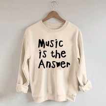 Music Is The Answer Cute Sweatshirt