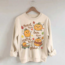 Teach Them Pumpkins Cute Sweatshirt