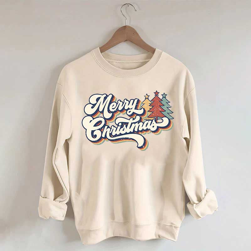 Merry Christmas Family Retro Sweatshirt