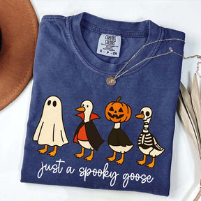 Cute Just a Spooky Goose Halloween T-Shirt