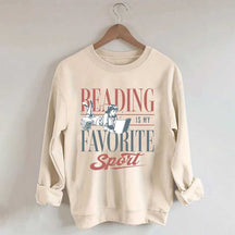 Vintage Reading Is My Favorite Sport Sweatshirt