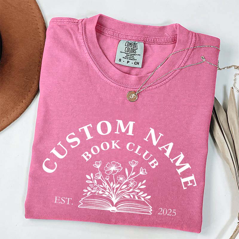 Personalized Book Club Name T-Shirt
